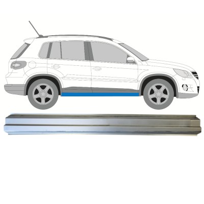 Pannello di riparazione sottoporta lamiera per Volkswagen Tiguan 2007-2016 / Destra 14772