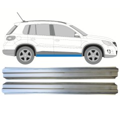 Pannello di riparazione sottoporta lamiera per Volkswagen Tiguan 2007-2016 / Sinistra+Destra / Set 14774