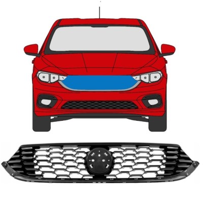 Griglia per Fiat Tipo 2016- 7530