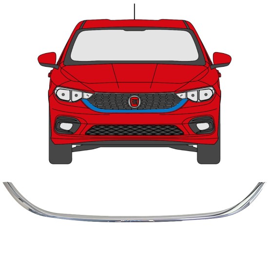 Cadre de calandre per Fiat Tipo 2016- 16192