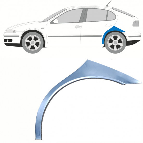 Pannello di riparazione parafango posteriore per Seat Leon 1999-2004 / Sinistra 15742