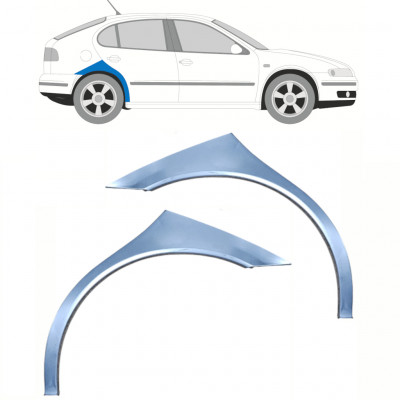 Pannello di riparazione parafango posteriore per Seat Toledo II 1999-2004 / Sinistra+Destra / Set 10454