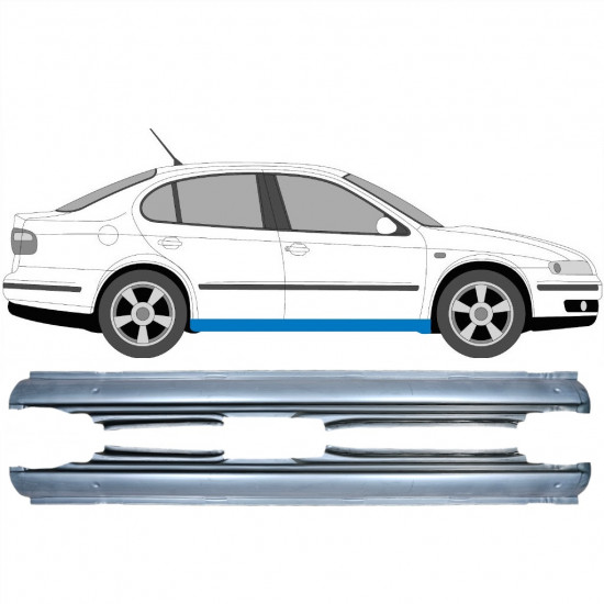 Sottoporta Lamiera Completo per Seat Toledo II 1999-2004 / Sinistra+Destra / Set 10432