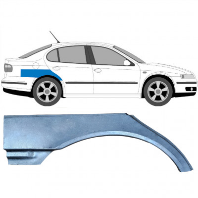 Pannello di riparazione sezione superiore parafango posteriore per Seat Toledo II 1999-2004 / Destra 5766