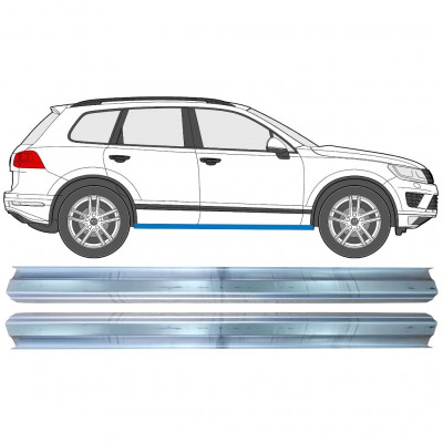 Pannello di riparazione sottoporta lamiera per Volkswagen Touareg 2010-2018 / Sinistra = Destra (simmetrico) / Set 11749