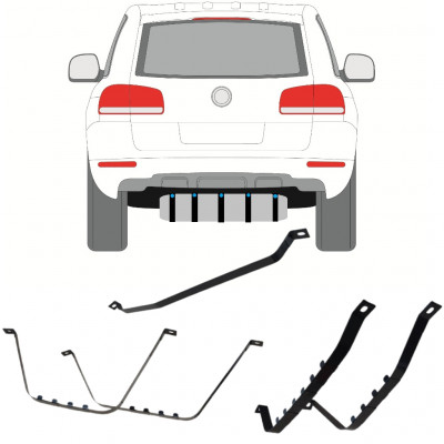 Cinghie serbatoio carburante per Porsche Cayenne 2002-2010 14235