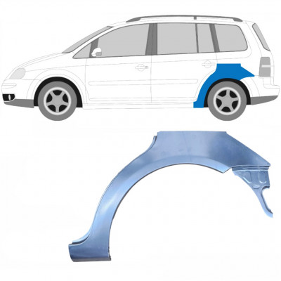 Pannello di riparazione parafango posteriore per Volkswagen Touran 2003-2010 / Sinistra 8510