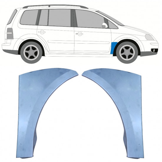 Pannello di riparazione parafango anteriore per Volkswagen Touran 2003-2010 / Sinistra+Destra / Set 9737