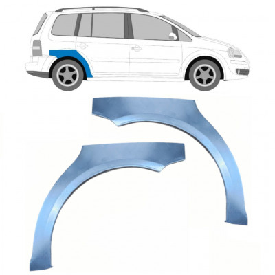 Pannello di riparazione parafango posteriore per Volkswagen Touran 2003-2010 / Sinistra+Destra / Set 9202