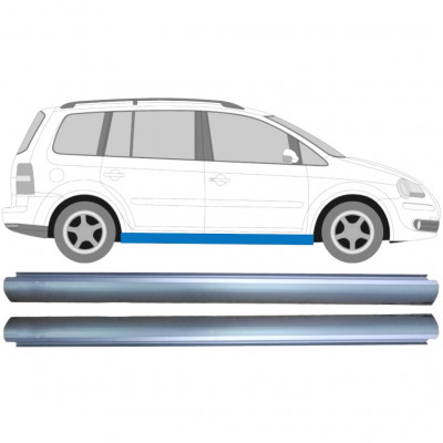 Pannello di riparazione sottoporta lamiera per Volkswagen Touran 2003-2010 / Sinistra = Destra (simmetrico) / Set 10390