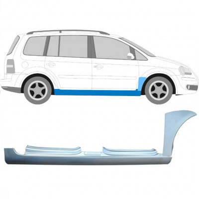 Lamiera di riparazione sottoporta completo e parafango anteriore per Volkswagen Touran 2003-2010 / Destra / Set 11164