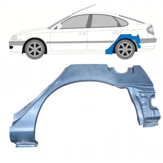 Pannello di riparazione parafango posteriore per Toyota Avensis T22 1997-2003 / Sinistra 7613