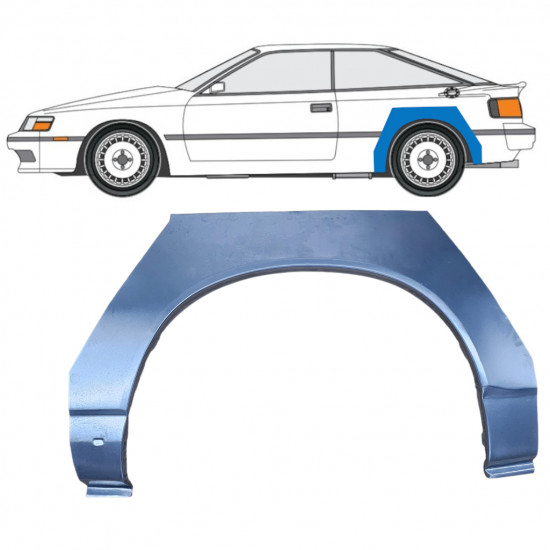 Pannello di riparazione parafango posteriore per Toyota Celica T16 1985-1989 / Sinistra 7301