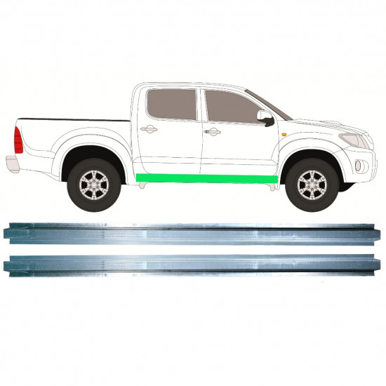 Sottoporta interno per Toyota Hilux 2005-2015 / Sinistra+Destra / Set 11457