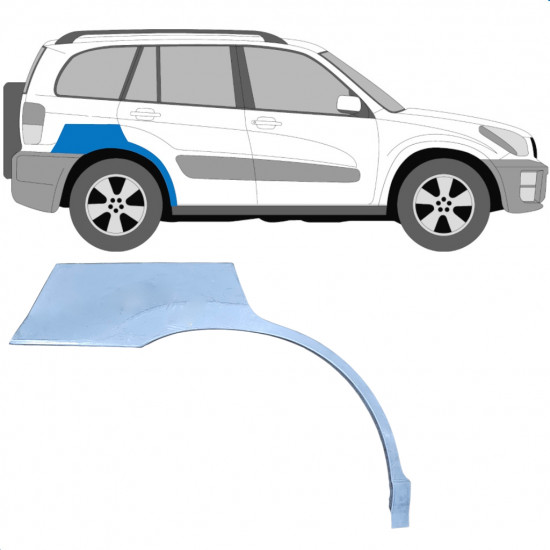 Pannello di riparazione parafango posteriore per Toyota Rav4 2000-2005 / Destra 6229