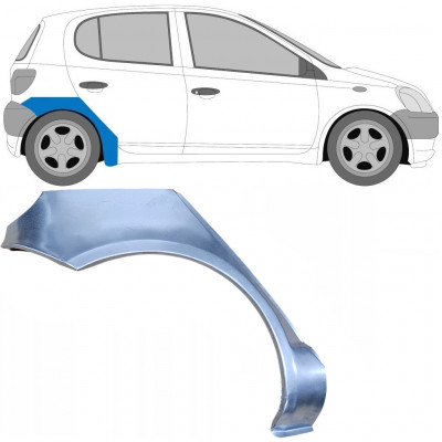 Pannello di riparazione parafango posteriore per Toyota Yaris 1999-2005 / Destra 6218