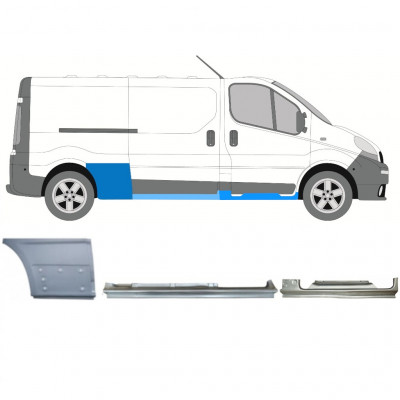 Set di pannelli di riparazione per Opel Vivaro 2001-2014 / Destra / 13304