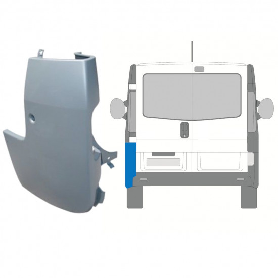 Angolo paraurti posteriore per Opel Vivaro 2001-2014 / Sinistra 15307