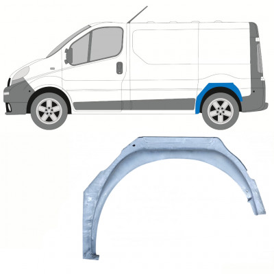 Pannello di riparazione arco ruota posteriore interno per Opel Vivaro 2001-2014 / Sinistra 13182