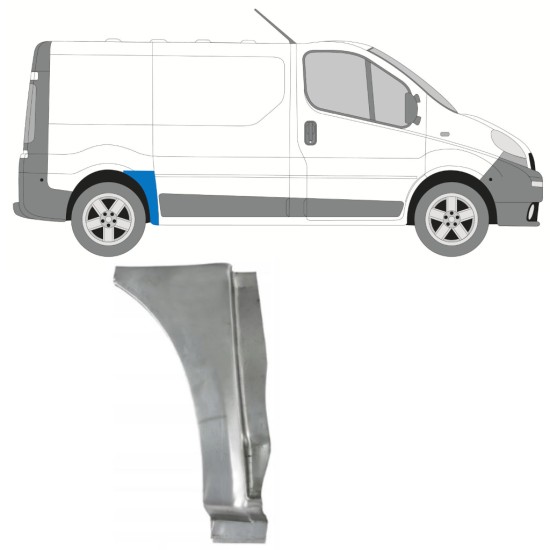 Pannello di riparazione parafango posteriore per Opel Vivaro 2001-2014 / Destra 15764