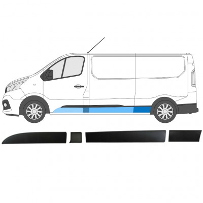 Set di modanature laterali per Opel Vivaro 2014-2019 / Sinistra / 14430