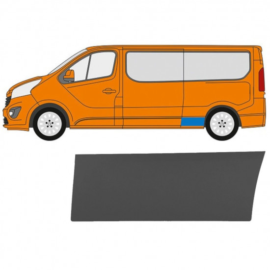 Modanatura laterale per Nissan NV300 2016- / Sinistra 15632