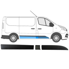 Set di modanature laterali per Renault Trafic 2014- / Destra / 8567