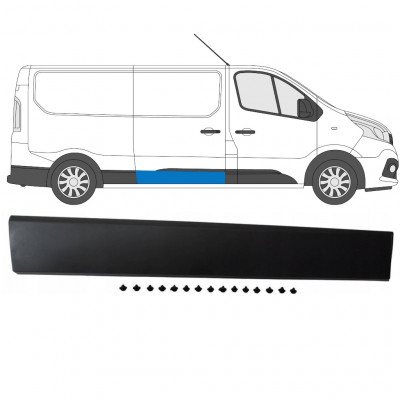Modanatura porta scorrevole per Opel Vivaro 2014-2019 / Destra 13131
