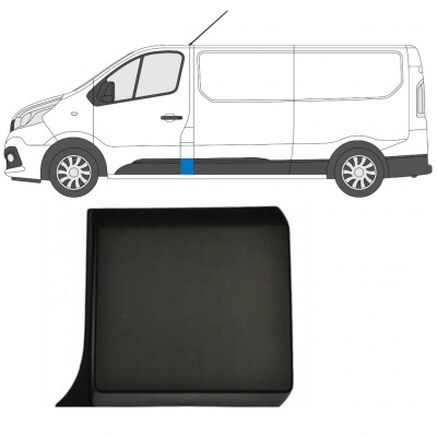 Modanatura laterale montante A per Opel Vivaro 2014-2019 / Sinistra 13130