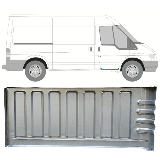 Lamierato riparazione gradino per Ford Transit 2000-2013 / Destra 15054