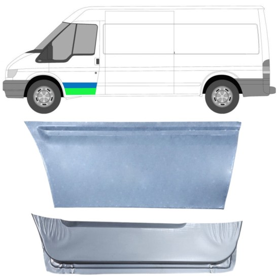 Pannello di riparazione porta anteriore interno per Ford Transit 2000-2013 / Sinistra / Set 14544