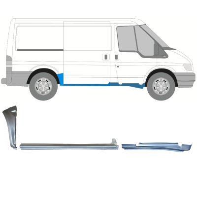 Set di pannelli di riparazione per Ford Transit 2000-2013 / Destra / 15019