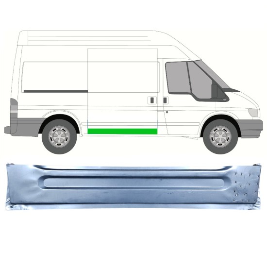 Pannello di riparazione porta scorrevole esterno per Ford Transit 2000-2013 / Destra 15132