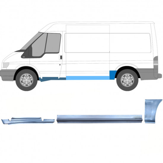 Set di pannelli di riparazione per Ford Transit 2000-2013 / Sinistra / 12435