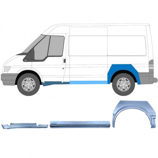 Set di pannelli di riparazione per Ford Transit 2000-2013 / Sinistra / 12433