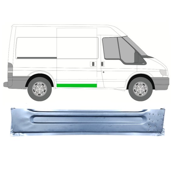Pannello di riparazione porta scorrevole interno per Ford Transit 2000-2013 / Destra 15129