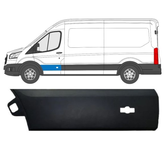 Modanatura porta anteriore per Ford Transit 2014- / Sinistra 14661