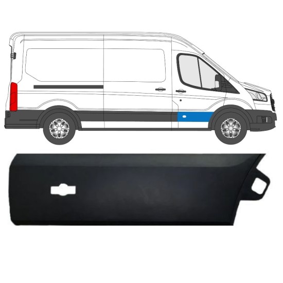 Modanatura porta anteriore per Ford Transit 2014- / Destra 14660