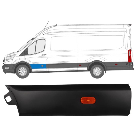 Modanatura porta anteriore per Ford Transit 2014- / Sinistra / Set 14665