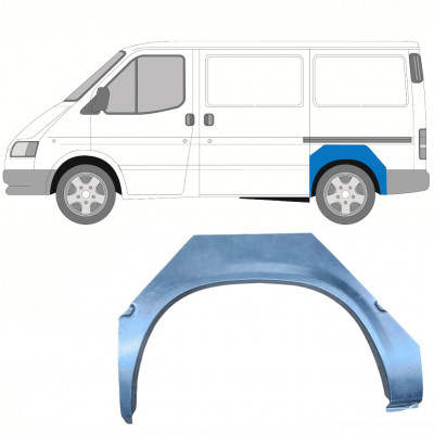 Pannello di riparazione parafango posteriore per Ford Transit 1986-2000 / Sinistra 8533