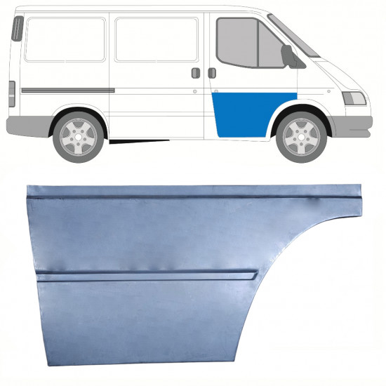 Lamiera di riparazione del rivestimento della porta anteriore per Ford Transit 1986-2000 / Destra 8421