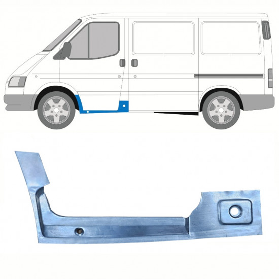 Lamiera di riparazione del rivestimento della porta anteriore interno per Ford Transit 1986-2000 / Sinistra 8428