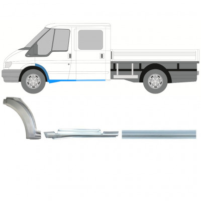Pannello di riparazione sottoporta e parafango anteriore per Ford Transit 2000-2013 / Sinistra / Set 9924