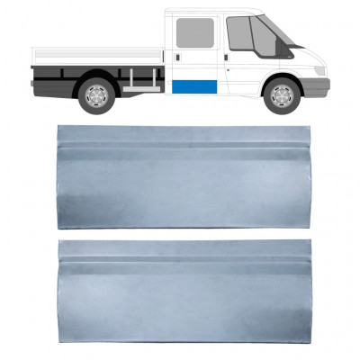Pannello di riparazione porta posteriore per Ford Transit 2000-2013 / Sinistra = Destra (simmetrico) / Set 9700