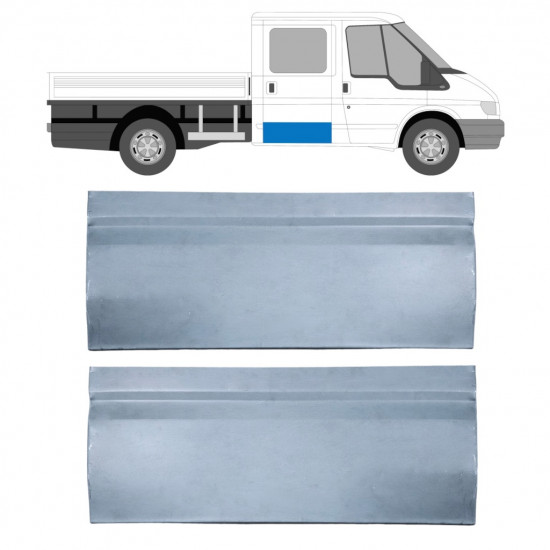 Pannello di riparazione porta posteriore per Ford Transit 2000-2013 / Sinistra = Destra (simmetrico) / Set 9700