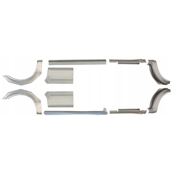 Pannello di riparazione sottoporta e parafango posteriore per Ford Transit 2000-2013 / Sinistra+Destra / Set 10630