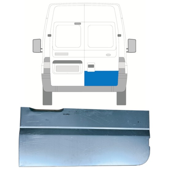 Pannello di riparazione porta posteriore per Ford Transit 2000-2013 / Destra 14532