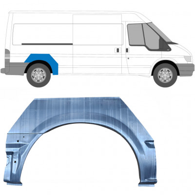 Pannello di riparazione parafango posteriore per Ford Transit 2000-2013 / Destra 7158