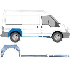 Set di pannelli di riparazione per Ford Transit 2000-2013 / Destra / 12432