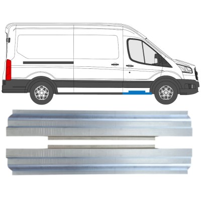 Pannello di riparazione sottoporta lamiera per Ford Transit 2014- / Sinistra+Destra / Set 16141
